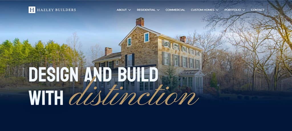 Hazley Builders' Custom Website Made By Electromagnetic Web