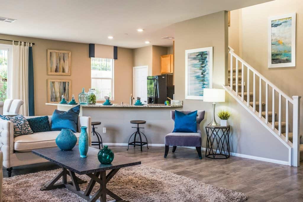 Living room of a remodeled home | Home service marketing
