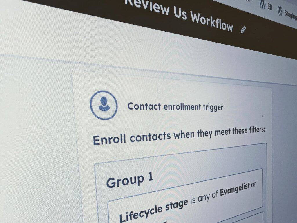 Hubspot Review Us Workflow