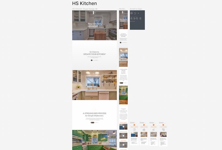 Example of a high-fidelity prototype for a website created in Figma